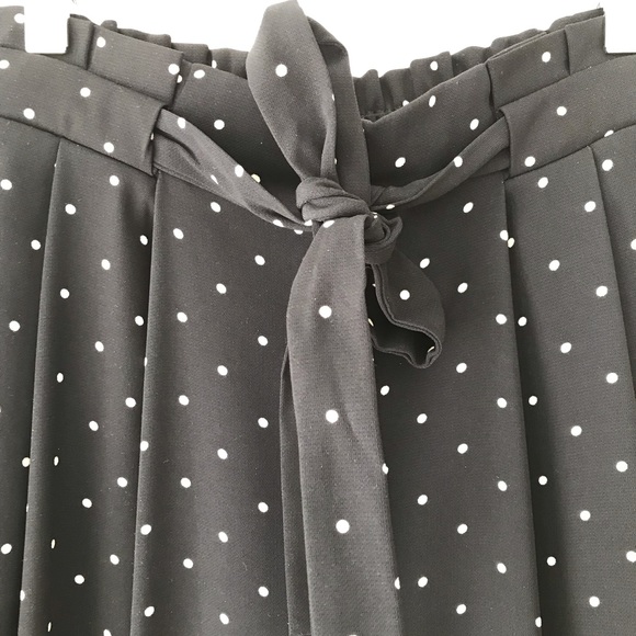 Zara Pants - Zara Polka Dot Pleated Culottes